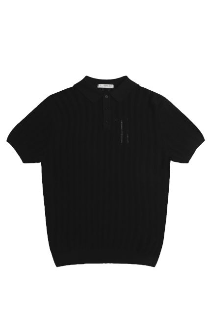 POLO UOMO GUESS JEANS M6GR05 JET BLACK