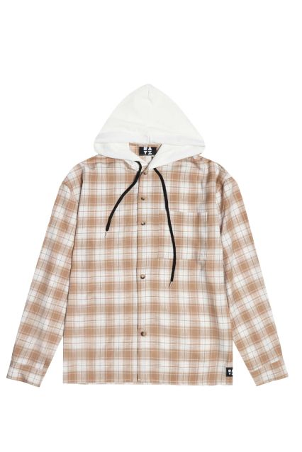 CAMICIA UOMO RAYZ CLAN SABBIA/BIANCO