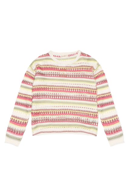 W PULLOVER STRIPED-032