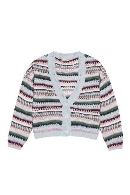 W CARDIGAN STRIPED-032