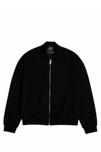 BOMBER UOMO BLACK RAGS YAKI NERO