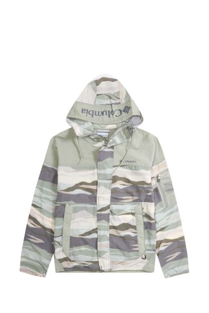 TRACKTOP UOMO COLUMBIA CHALLENGER II WINDBREAKER SAFARI ROQUE VA