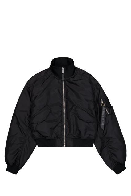 BOMBER DONNA ALPHA INDUSTRIES MA-1 CROPPED BLACK