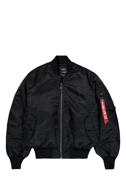 BOMBER DONNA ALPHA INDUSTRIES MA-1 CRYSTAL BLACK-03