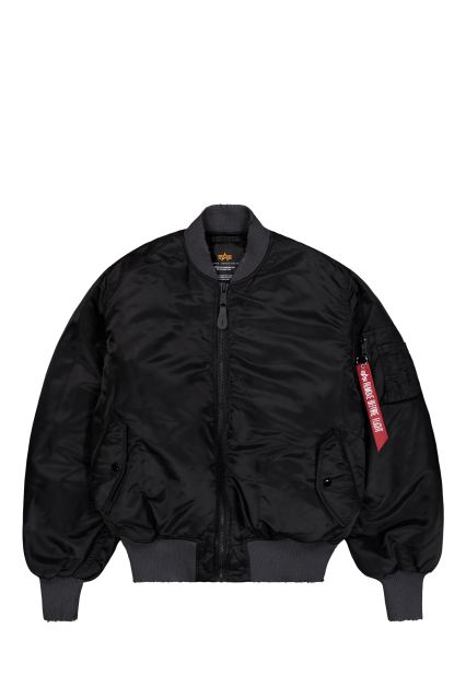 BOMBER UOMO ALPHA INDUSTRIES MA-1 BLACK