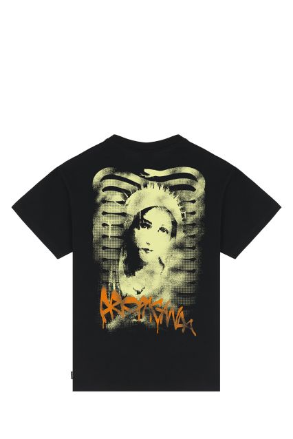 T-SHIRT UOMO PROPAGANDA RIBS STENCIL NERO