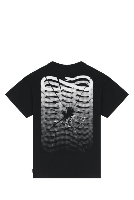 T-SHIRT UOMO PROPAGANDA RIBS GLASS BLACK