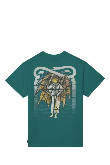 T-SHIRT UOMO PROPAGANDA RIBS LUCIFER TEE PETROLIO