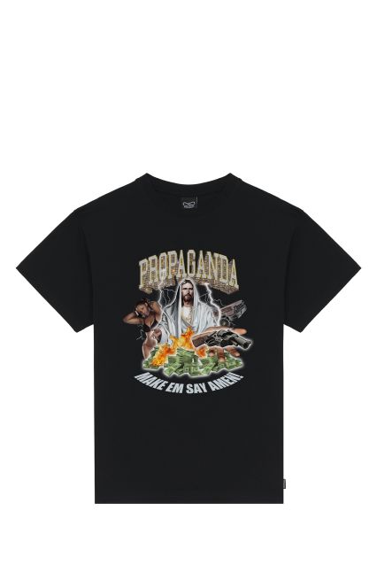 T-SHIRT UOMO PROPAGANDA BLING TEE NERO