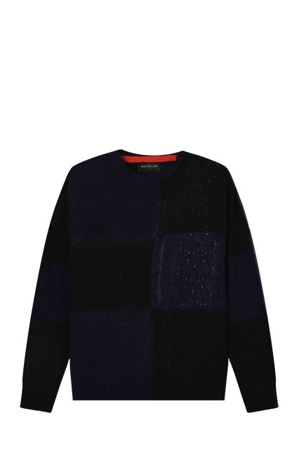 MAGLIA UOMO NUVOLARI SQUARE BLACK/NAVY