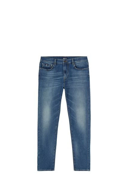 JEANS UOMO GAS SAX ZIP REV BASIC BLUE MED