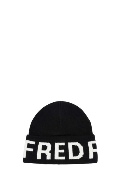 BEANIE FRED PERRY BLACK/WHITE