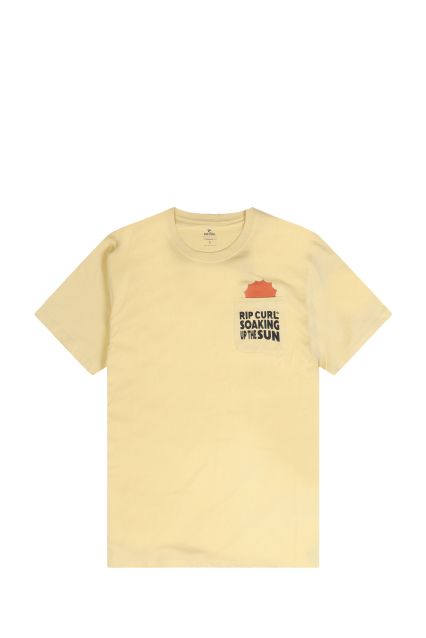 T-SHIRT UOMO RIP CURL SUN SOAKER TEE STRAW
