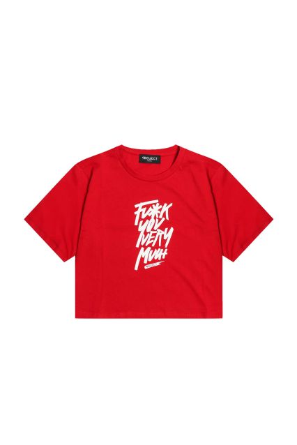 T-SHIRT DONNA PROJ3CT BRANDY RED