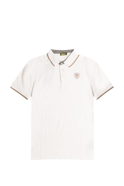 POLO UOMO BLAUER BLUT02288 DAMON BIANCO