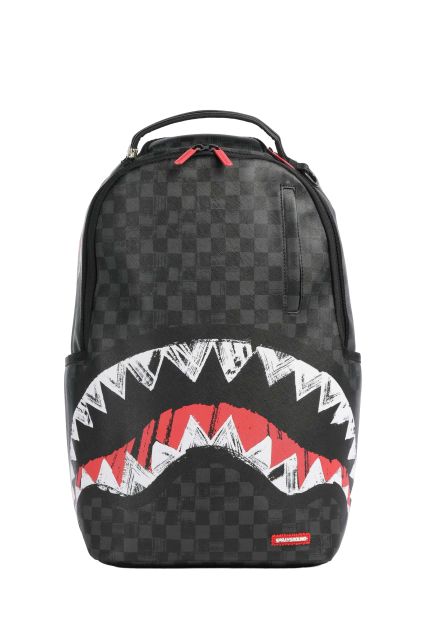 ZAINO SPRAYGROUND SCRIBBLE SHARK BACKPACK SHARKBLK