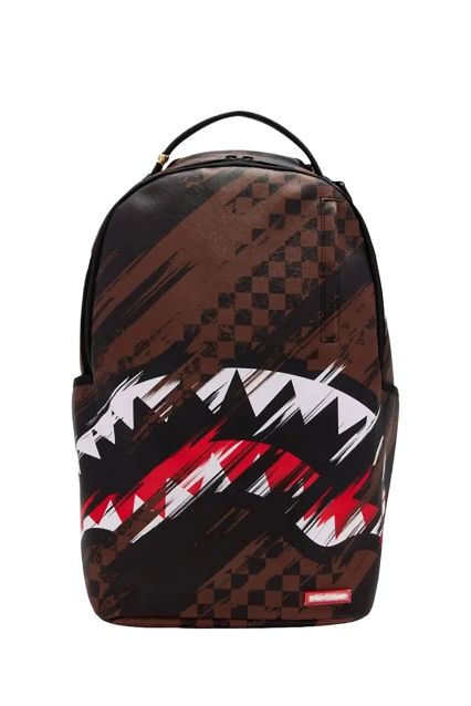 SMEARED GRUNGE BACKPACK BROWN-BROWN