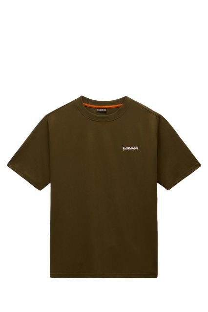 T-SHIRT UOMO NAPAPIJRI S-SMALL BOX SS DARKOLIVE