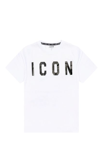 T-SHIRT UOMO ICON IUT001 BCO/NERO