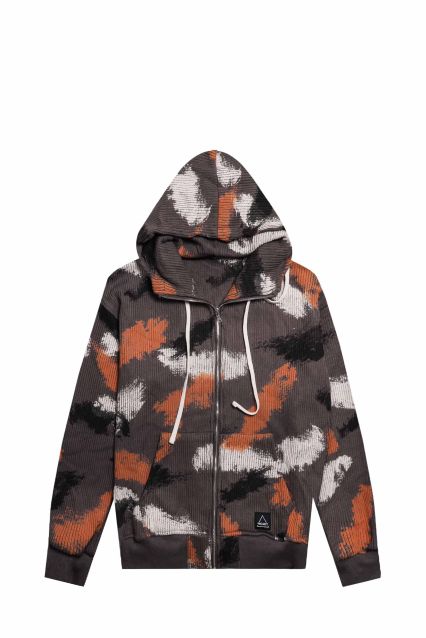 FELPA UOMO PROJ3CT CAMU HOOD PIOMBO