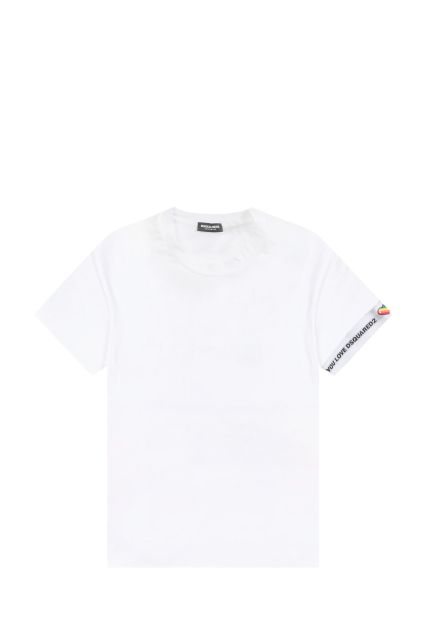 T-SHIRT UOMO DSQUARED2 ICON BIANCO