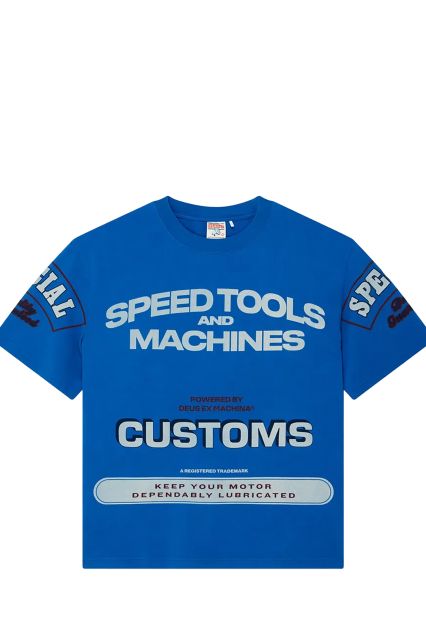 T-SHIRT UOMO DEUS EX MACHINA FLOHMARKT TEE DAPHNE BLUE