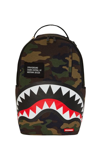 ZAINO SPRAYGROUND SHARK CENTRAL CAMO BKPACK SHARK