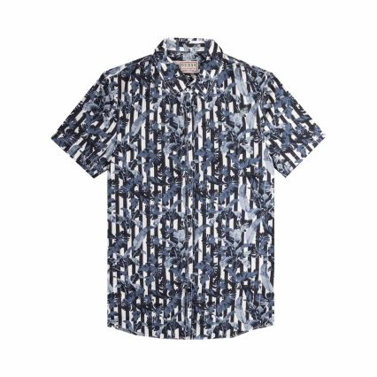 CAMICIA M0GH56 WCTJ0 STRIPES BLUE