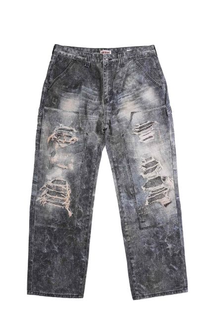JEANS UOMO GUESS ORIGINALS PRNTD MENDING