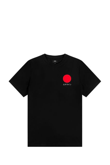 T-SHIRT CON STAMPA JAPANESE SUN I025020 BLACK
