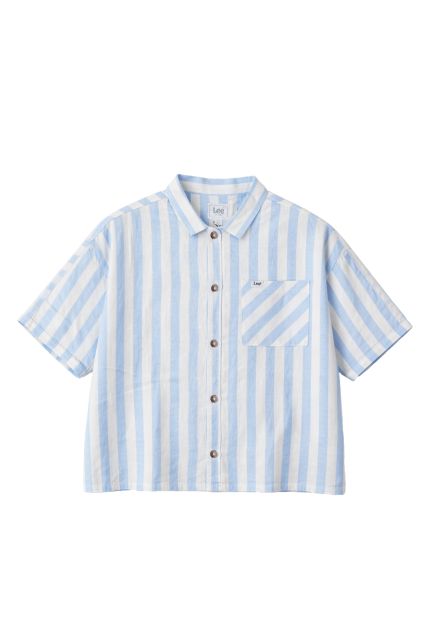 CAMICIA DONNA LEE RESORT SHIRT SEA BLUE