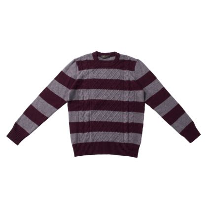 MAGLIA UOMO NUVOLARI FERRIS GRIGIO/BORDEAUX 