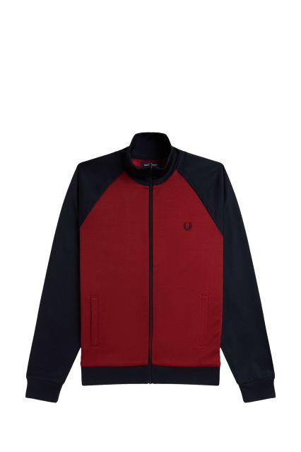 TRACKTOP UOMO FRED PERRY BURTN RED/NAVY