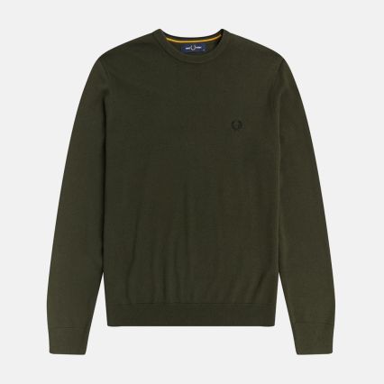 MAGLIONE UOMO FRED PERRY HUNTING GREEN