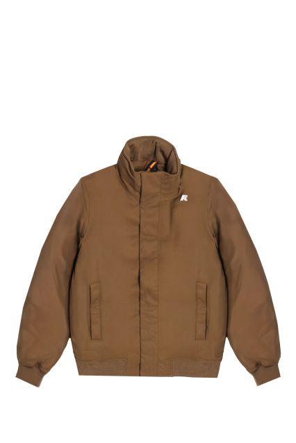 GIUBBOTTO UOMO K-WAY AMAURY TWILL MARMOTTA BROWN C/BEIGE G