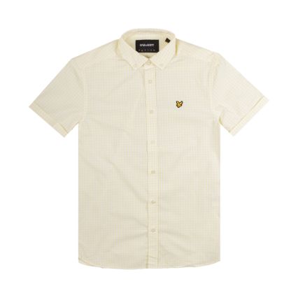 CAMICIA FANTASIA VICHY LEMON/WHITE
