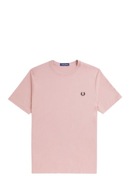 T-SHIRT UOMO FRED PERRY DSTY RS PNK/BLK-T89