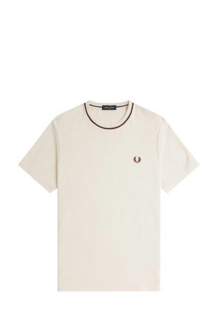 T-SHIRT UOMO FRED PERRY M1691 ECRU