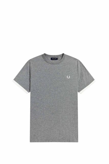 T-SHIRT UOMO FRED PERRY STEEL MARL