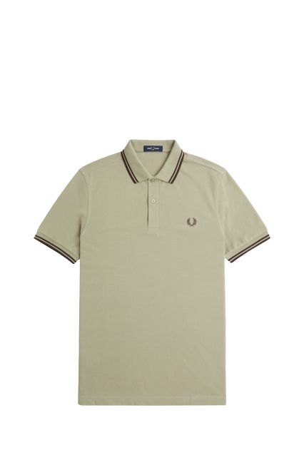POLO UOMO FRED PERRY WARM GREY/BRICK
