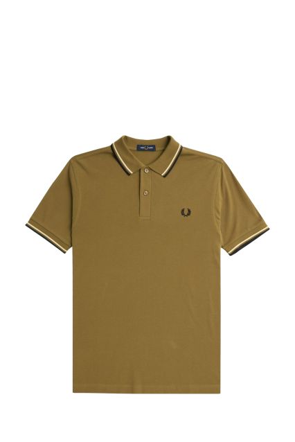POLO UOMO FRED PERRY M3600 SHDST/ICECR/BLK