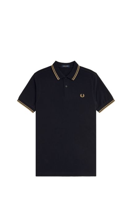 POLO UOMO FRED PERRY BLKMTALIGOLD 