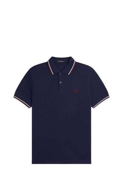 POLO UOMO FRED PERRY TNSBL/ECRU/OXBLO