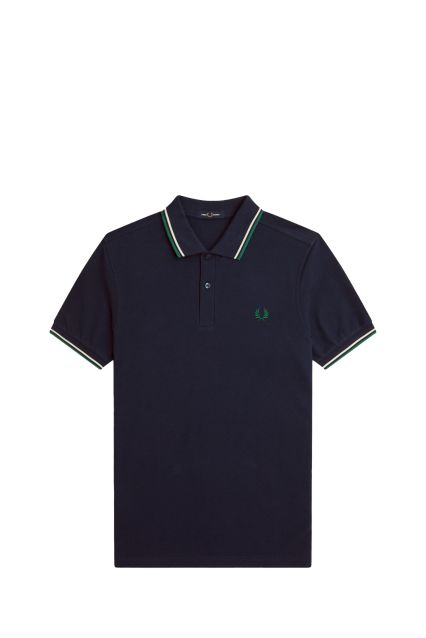 POLO UOMO FRED PERRY DRKCR/LECR/LBLGR