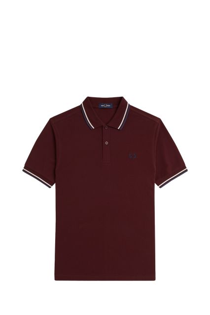 POLO UOMO FRED PERRY OXBLO/ECRU/TNSBL
