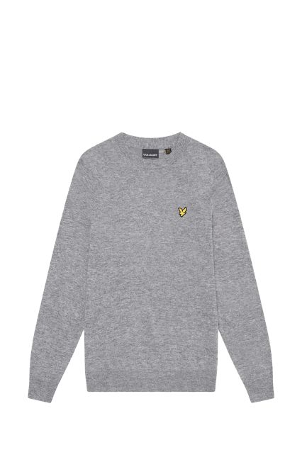 MAGLIA UOMO LYLE & SCOTT MID GREY MARL-T28