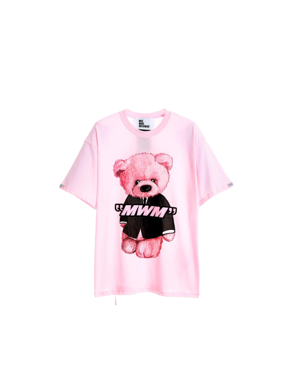 W T-SHIRT BABY PINK-BABY PINK