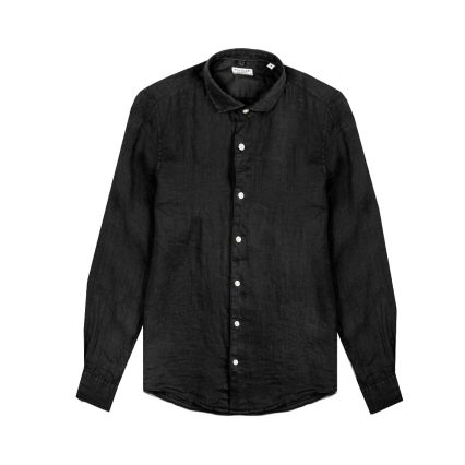 CAMICIA IN LINO TRINIDAD NERO