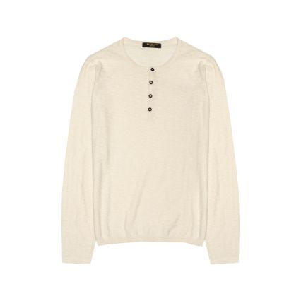 MAGLIA A SERAFINO HAVANA PORCELLANA