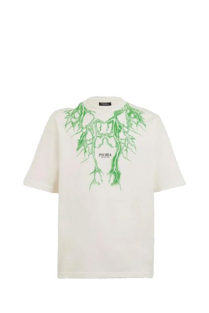 T-SHIRT UOMO PHOBIA ARCHIVE WHT/GREEN PH00787